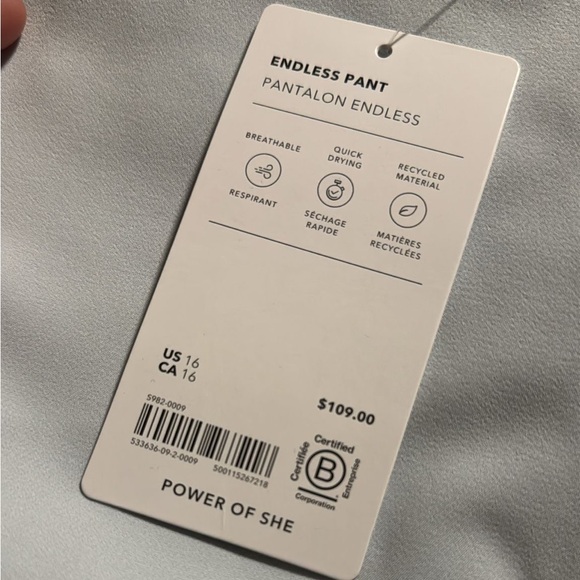 Athleta Endless High Rise Pant // Snowfall Blue - Picture 7 of 9